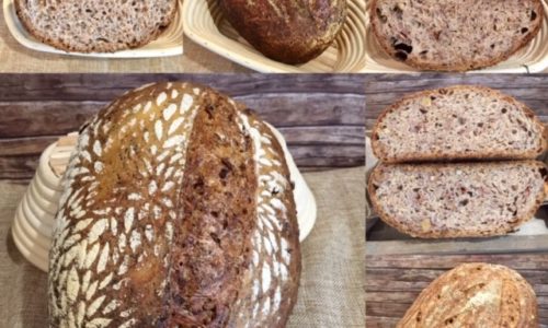 Roggen-Porridge-Brot mit Lievito Madre