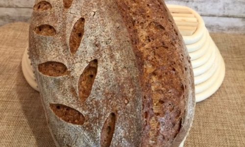 Dinkel-Bauernbrot mit LM – lange, kalte Stückgare